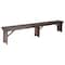 Flash Furniture HERCULES 8' x 12" Antique Rustic Mahogany Solid Pine Folding Farm Bench with 3 Legs XA-B-96X12-L-MG-GG - alternate 2